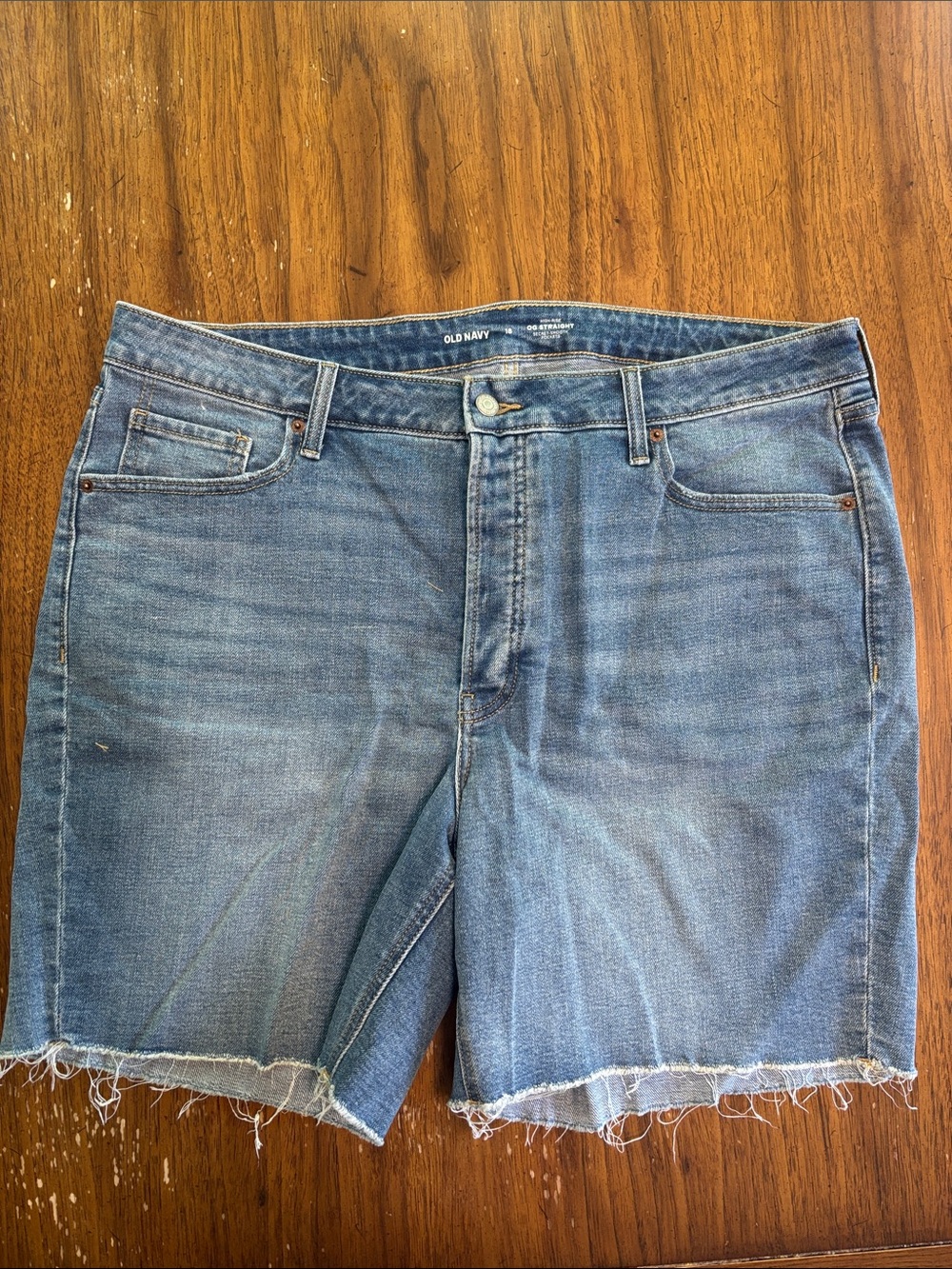 High waisted jeans shorts